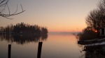 tramonto sul lago, di lancio