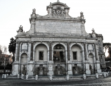La Fontana dell'Acqua Paola.