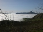 Il vallone di Mussomeli nella nebbia, di Mussomeli