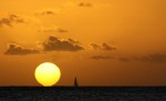 tramonto ai caraibi
