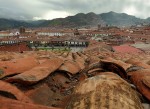 Città di Cuzco dall'alto
