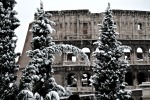 Colosseo innevato, di Flavia