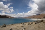 Yamdrotso Lake. Tibet, di shine