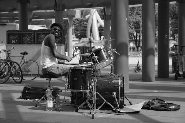 The drummer