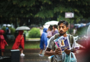 Il venditore di ombrelli
