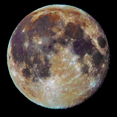 La Luna a colori