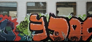 treni e graffiti