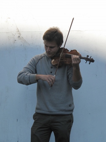 Violinista al Beaubourg