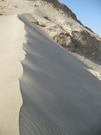 Castello di sabbia nel deserto d'Egitto