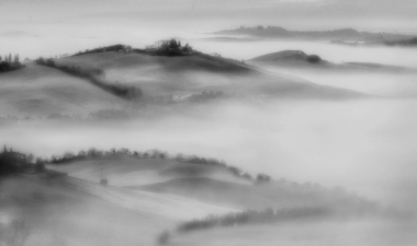 Val d'Orcia in bianconero