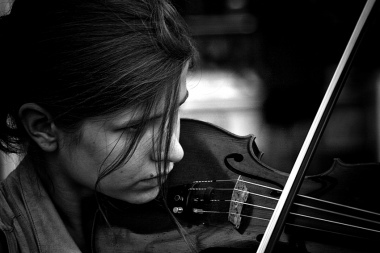La giovane violinista
