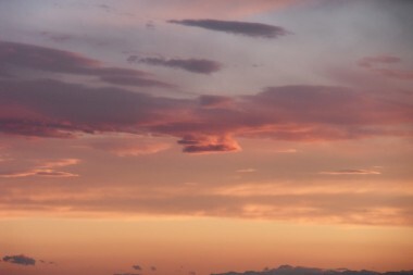 Nuvole al tramonto